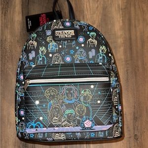 Stranger Things Mini Backpack Blacklight Exclusive Funko NWT